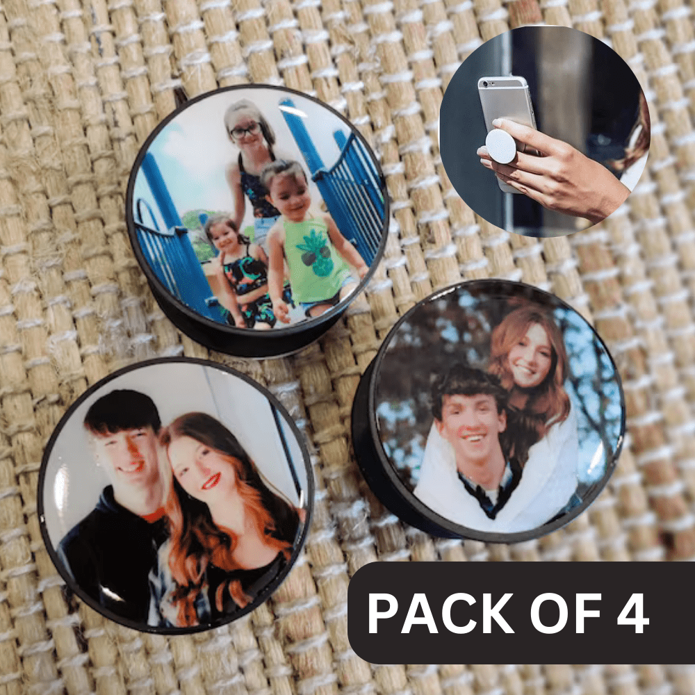 Photo Pop Socket For Mobile phones Holder (Pack Of 4)