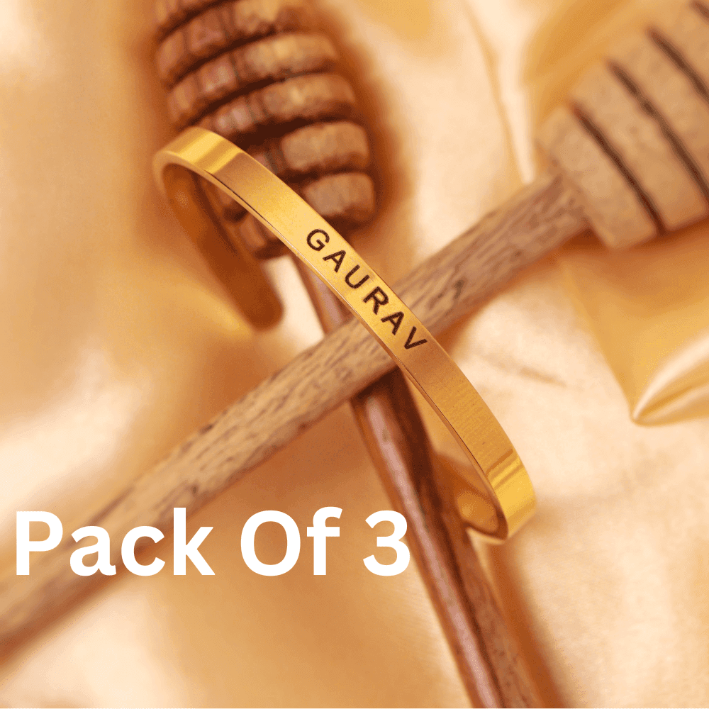 Combo Of 3 Personalised Classic Name Bracelet