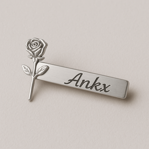 Rose design personalized brooch pin – luxury fashion accessory for girls