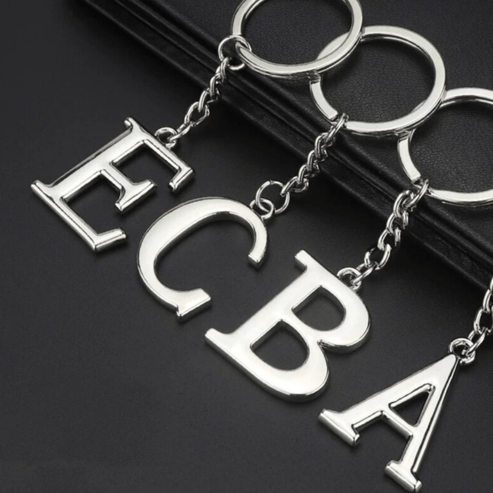 Keychain For Bike And Car Letter Alphabet English Keyring