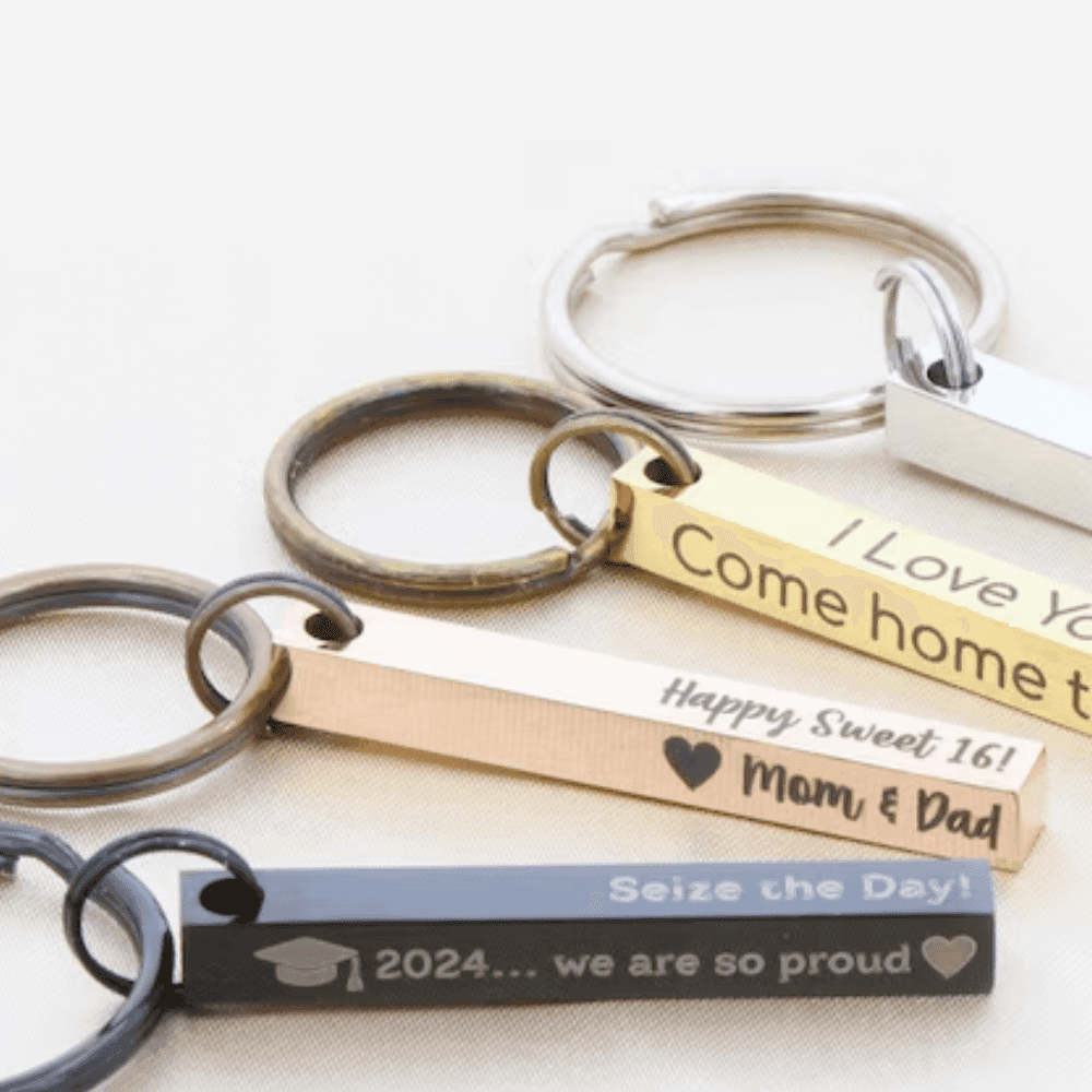 Keychain For Bike And Car Bar Pendant 4d Keyring