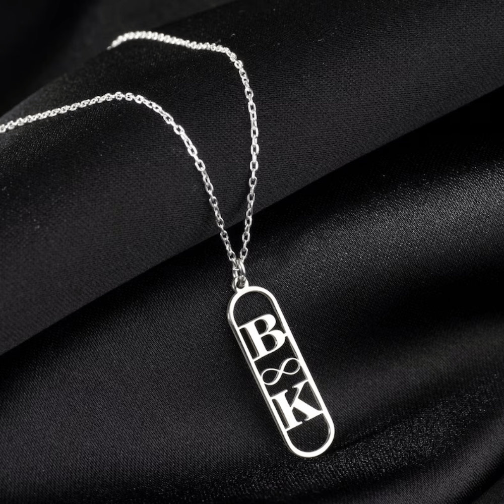 Custom Alphabet Necklace Small Letter initial –