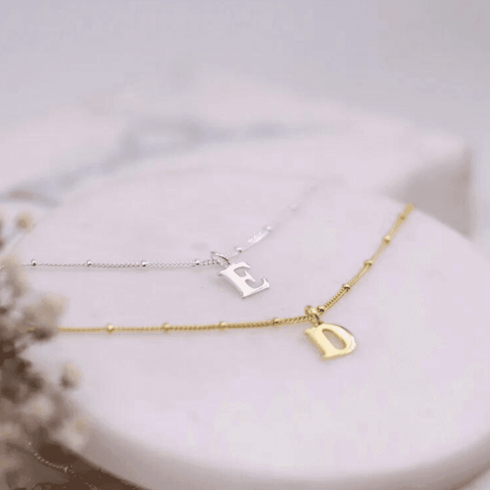 Custom Name Letter Initial Anklet