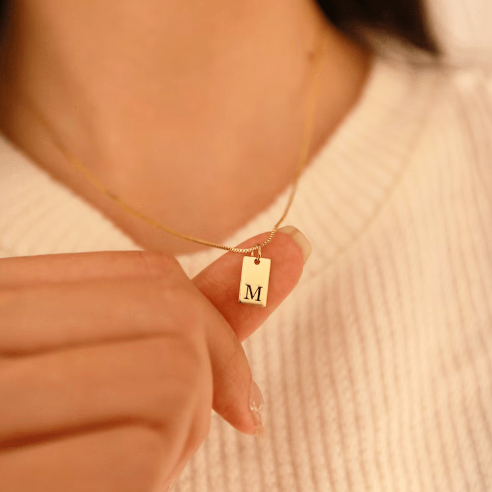 Custom Initial Letter Necklace