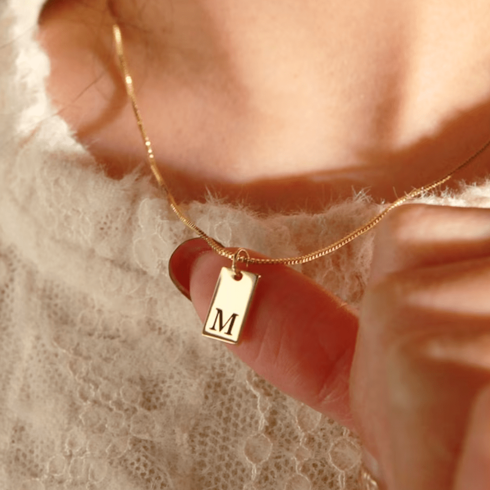 Custom Initial Letter Necklace