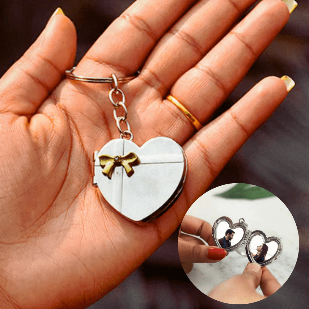Heart Photo Keychain