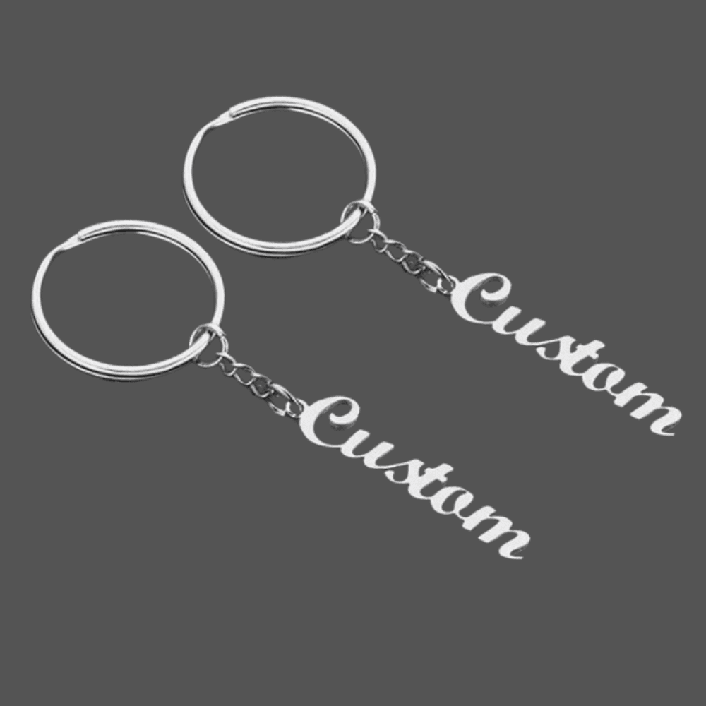 Combo Keychain For Bike And Car Custom Name Keyring