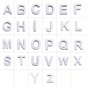 925 silver initial necklace with elegant letters featuring a polished finish for personalized style