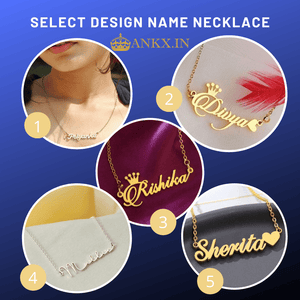 Personalized Name Bracelet Designs in Gold with Custom Names like Duyya, Rishika, and Sherita