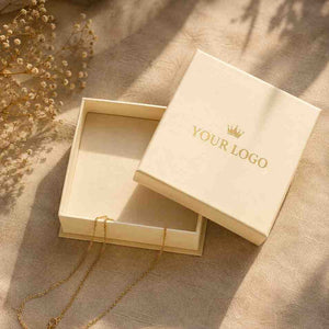 Elegant Custom Jewelry Box with Logo, perfect for gifting and showcasing jewelry pieces
