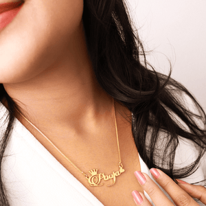 Gold Personalized Jewelry Necklace with the name 'Paatal' for a unique and stylish look