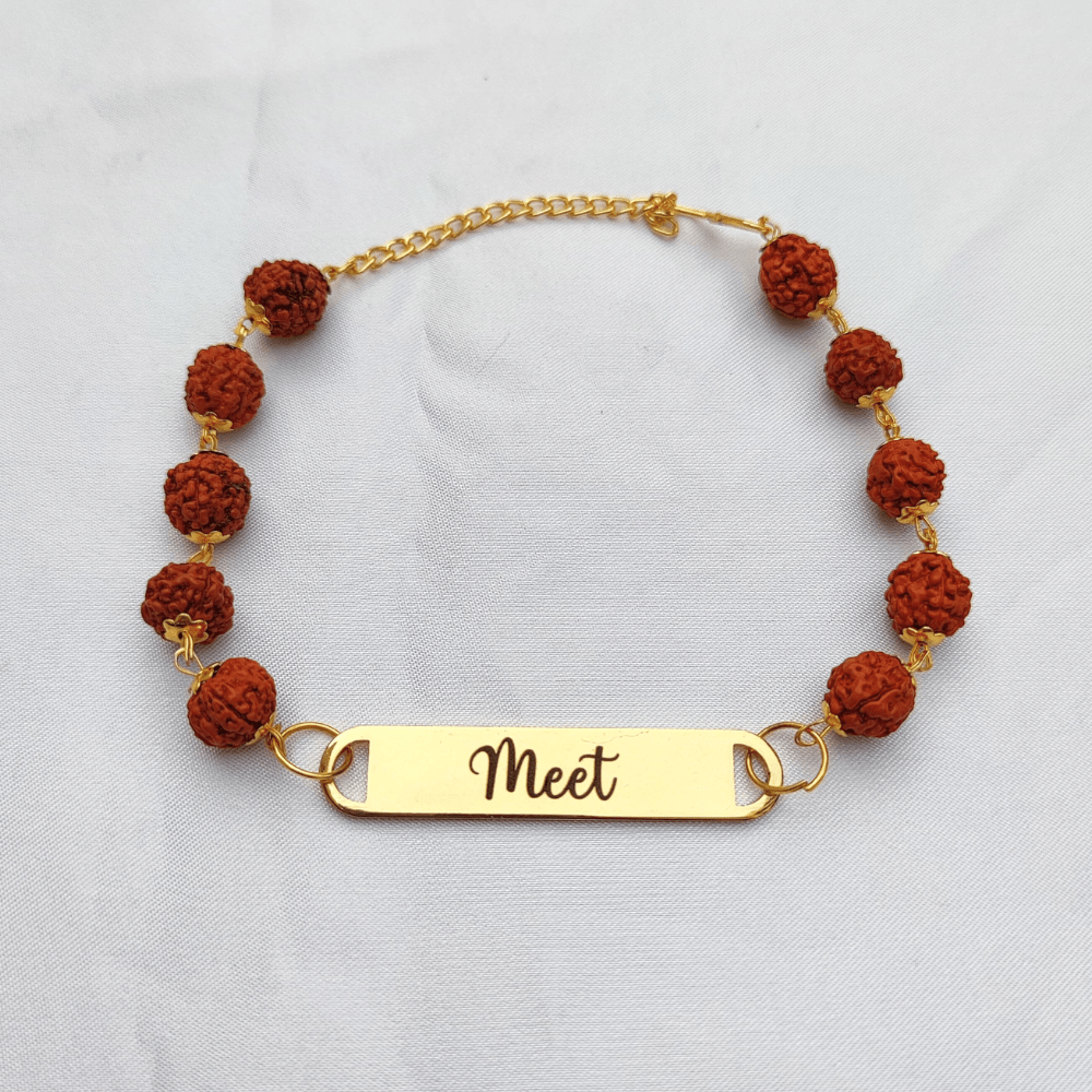 Customize Rudraksh Name Rakhi