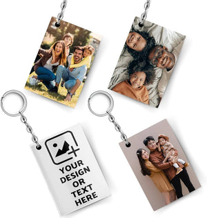 Customizable photo key chain featuring multiple images for personal touch and memorable gifts