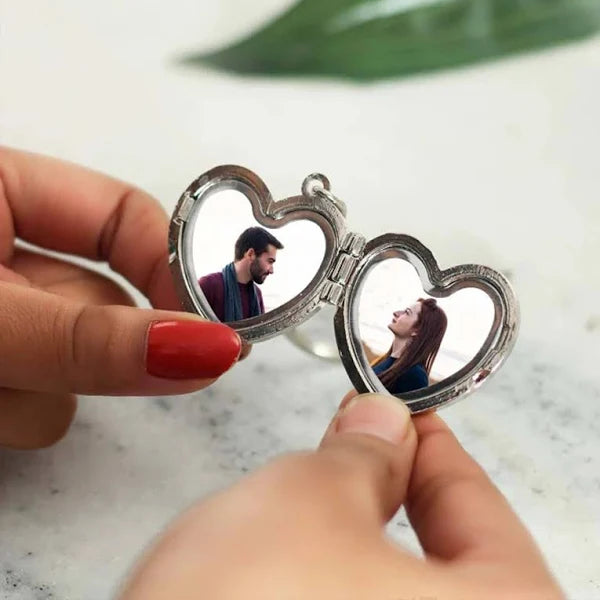 Heart Photo Keychain