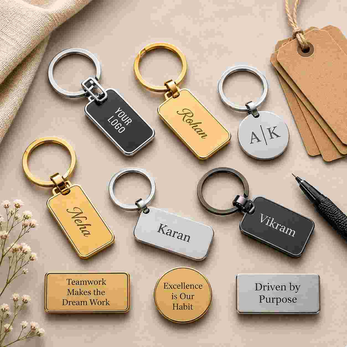 CORPORATE AND BULK GIFTING GUIDE, KEYCHAINS AND BROOCHES 