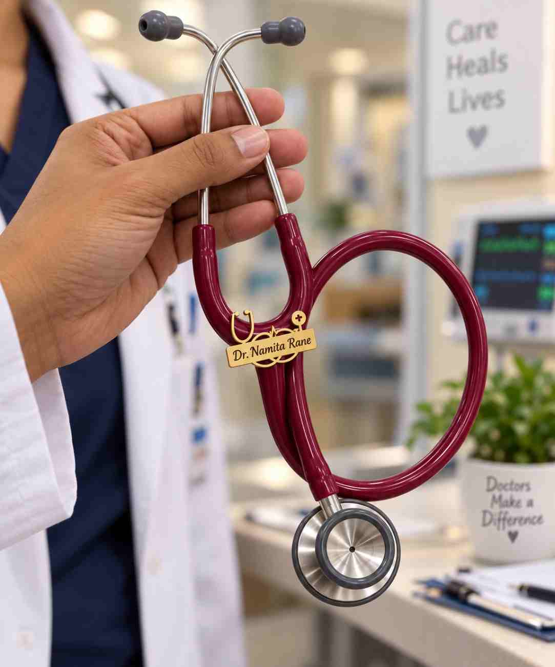 doctor and nurses Stethoscope Name Tag gift by ankx personalized and perfect gift