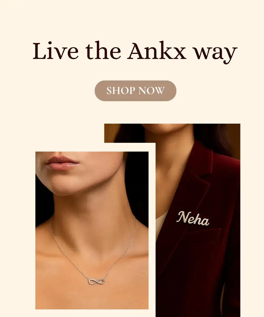 Premium ANKX corporate gifts including customized keychains and elegant accessories arranged in a professional corporate flat lay.