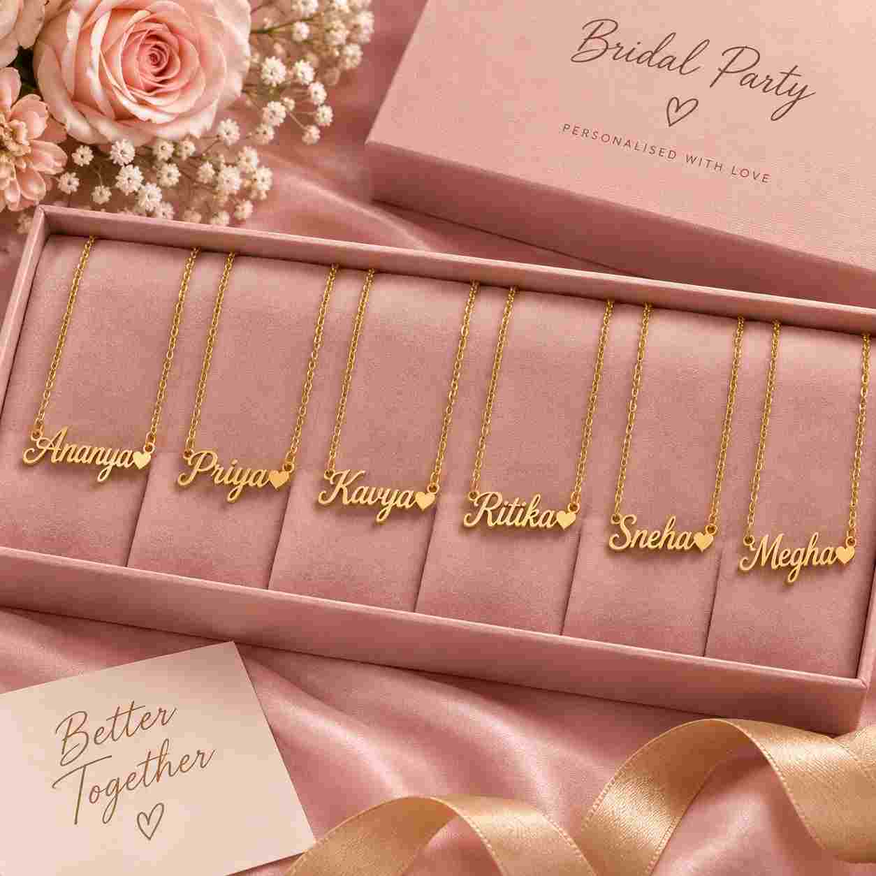Bulk Name Necklace for Bridesmaids  Custom, Necklace, ANKX