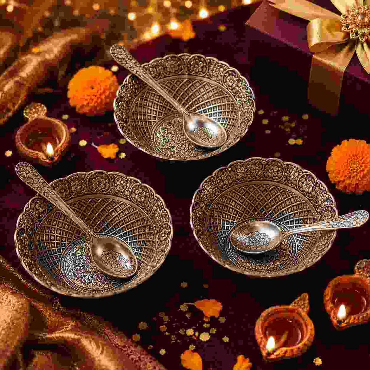 german silver bowl diwali gifting, ankx, custom, bulk, orders, gifts for diwali, bowls, gifts