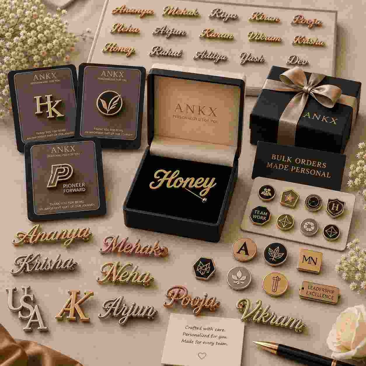 personalized brooches for men and women,ankx,order, bulk,custom order gifts