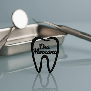 Black dentist brooch tooth design with dental instruments – clinic accessory for dentists