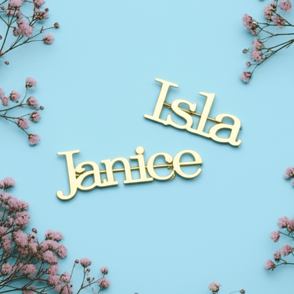 Combo Name Brooch - Pack Of 2