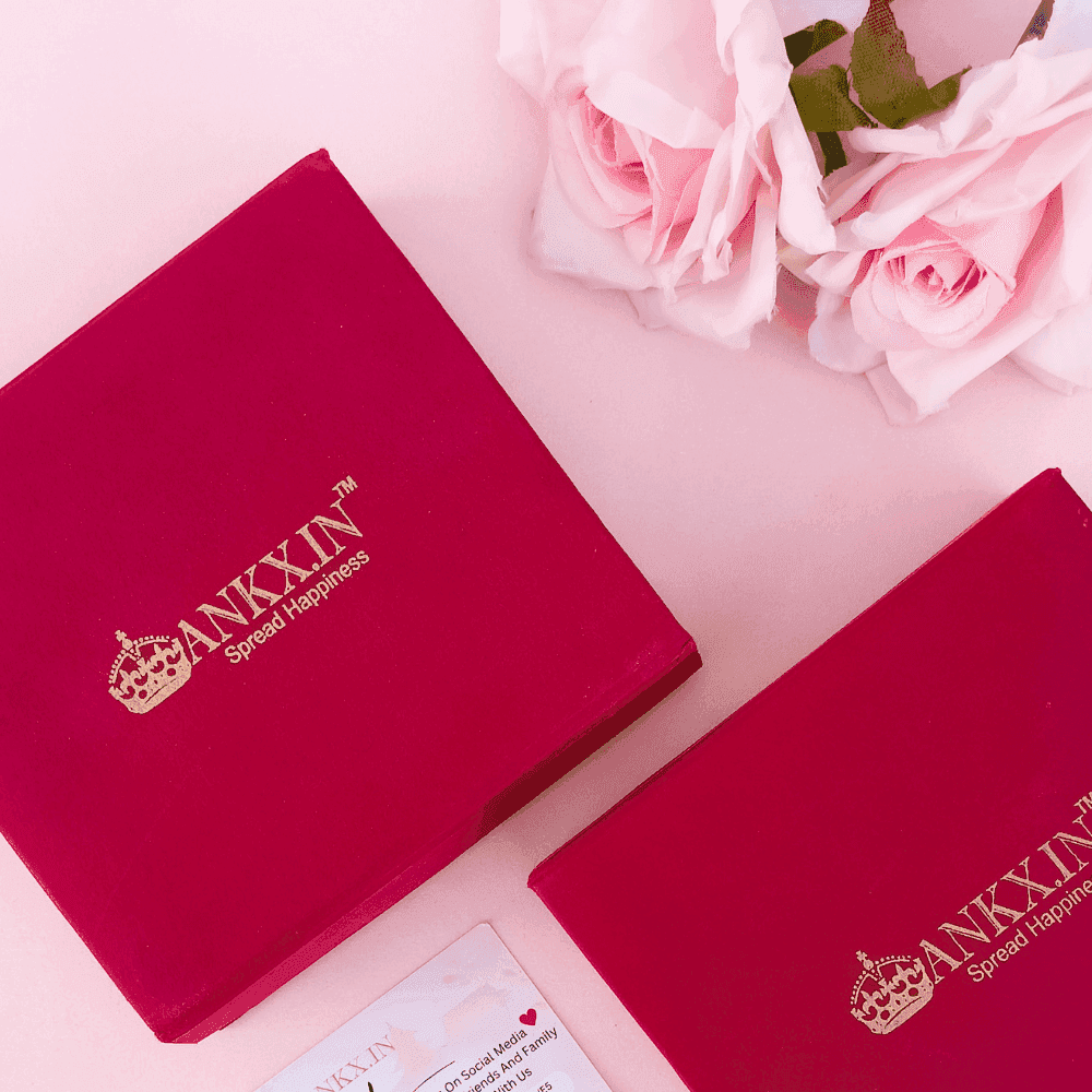 Ankx.in Custom Name Necklace with Crown Gift Box Packaging - Premium Personalized Jewelry India