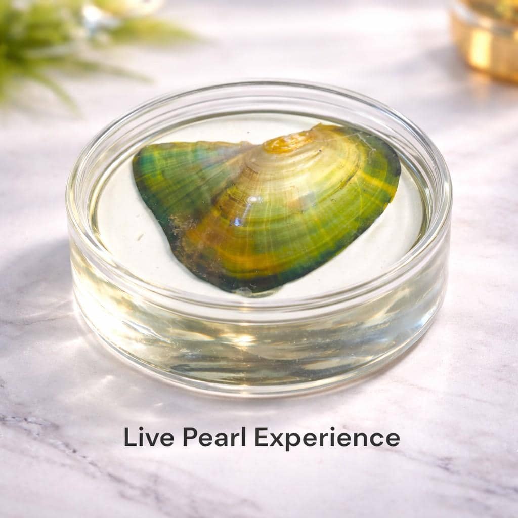 live pearl oyster experience wish pearl necklace gift
