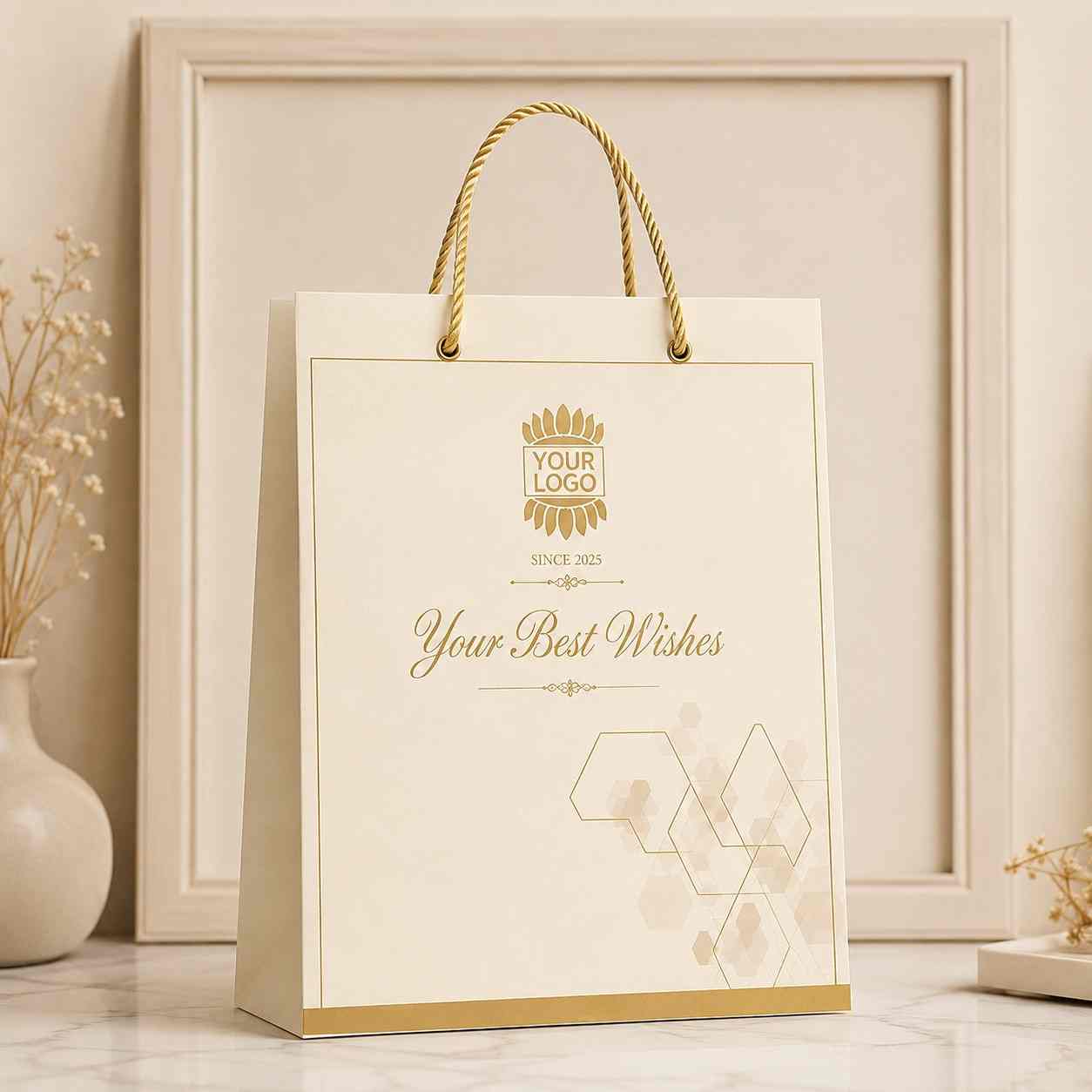 custom paperbags with personalized logo  bulk order
