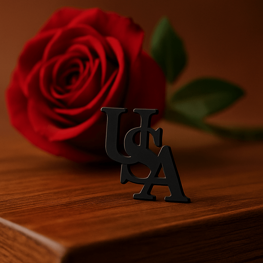 Letter brooches in stylish alphabet design – premium initial pin for suits and blazers